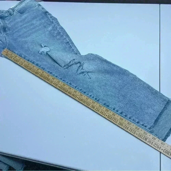 Maurice’s High Rise Vintage Jeggings Distressed Size 14 - Picture 6 of 8